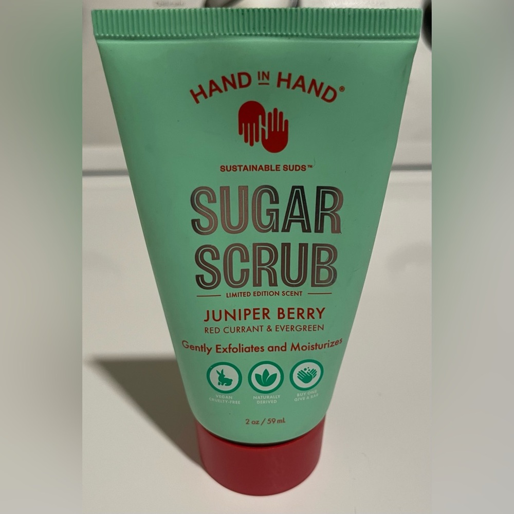 Hand in Hand Sugar Scrub - Juniper Berry 2 OZ New